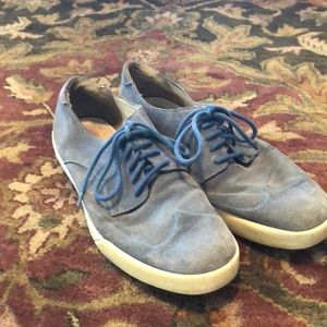 Cole Hana Blue Suede Shoes